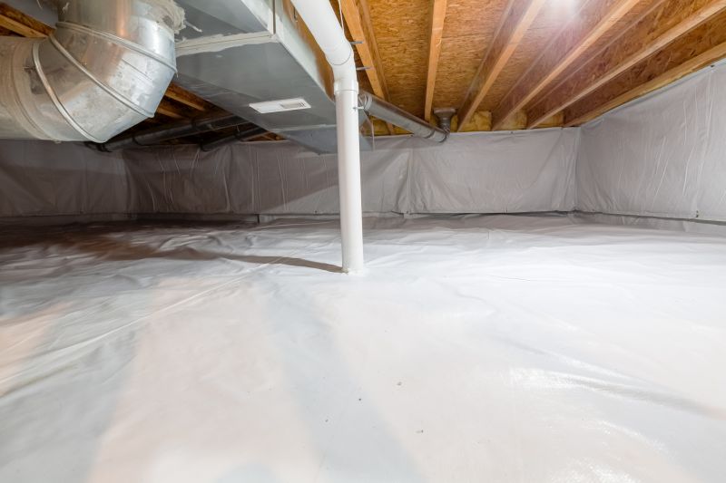 Sealed Crawlspace with Vapor Barrier